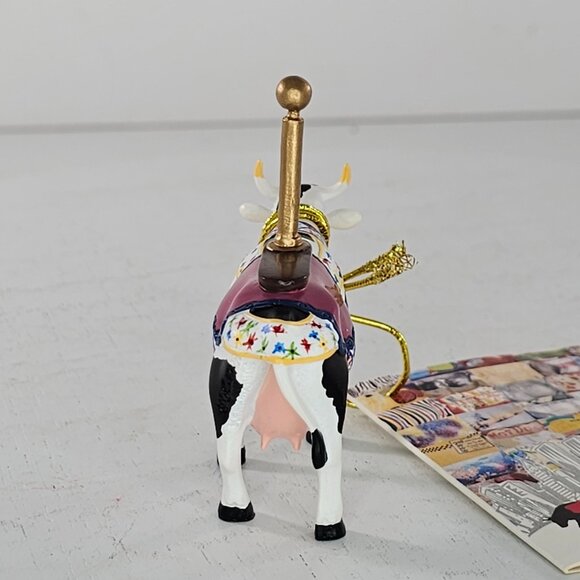 Cow Parade Mini Moo Carousel Cow Figurine 2002 #23124 - Picture 3 of 8
